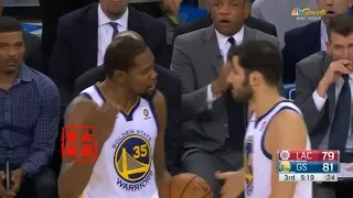 Kevin Durant Rage At Omri Casspi:“They Double-Teamed Me,You Know！”