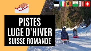 🇨🇭🛷 17 [WINTER TOGOGGAN RUNS] IN FRENCH-SPEAKING SWITZERLAND 