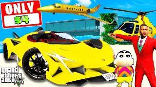 Franklin Buying EVERYTHING For $4 in GTA 5 | SHINCHAN and CHOP