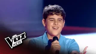 Óscar: "Grande Amore" – Audiciones a Ciegas  - La Voz Kids 2018