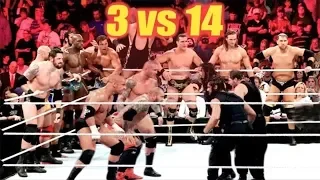 WWE The Shield vs 14 Man Handicap Match   RAW 2014720p