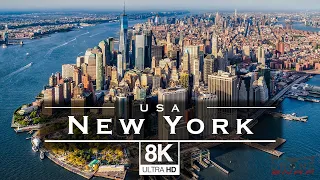 New York City, USA 🇺🇸 - by drone in 8K UHD