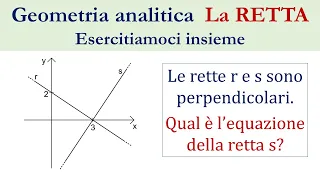 Retta nel piano cartesiano - Esercizio