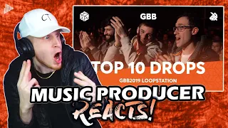 Music Producer Reacts to TOP 10 DROPS 😱 Grand Beatbox Battle Loopstation 2019