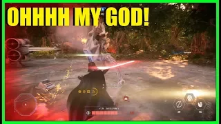 Star Wars Battlefront 2 - EPIC Darth Vader ptfo gameplay! | Huge infantry killstreak!