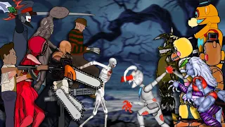 DEVIL CHAINSAW, KATANA MAN Chucky, Vs Michael, Preda, Leatherface, Jason, Freddy, dc2, Slenderman