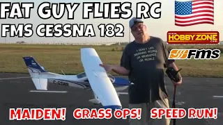 NEW! FMS CESSNA 182 MAIDEN 4S ,3S, GRASS OPS AND SPEED TRIAL by FGFRC