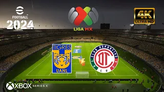 eFootball 2024 - Tigres UANL vs Toluca | Liga MX | NEXT GEN XBOX SERIES X [4K 60FPS]