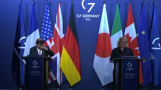 Auftaktpressekonferenz des Treffens der G7-Entwicklungsminister*innen