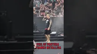 Pantera Phil Anselmo show love thanks Metallica & James Hetfield