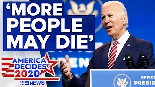 Biden warns of more COVID-19 deaths if Trump stalls transition | 9News Australia