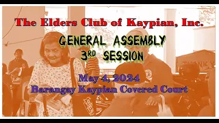 2024 05 04 General Assembly of The Elders Club of Kaypian, Inc.