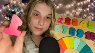ASMR│over explaining a wooden puzzle + tapping and tracing 🧩
