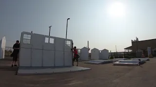 Pallet Shelter Community Build Timelapse at Poverello House