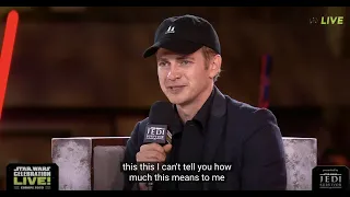 The moment Hayden Christensen Cries Overwhelmed By all the Love at Celebration! Will make you cry.