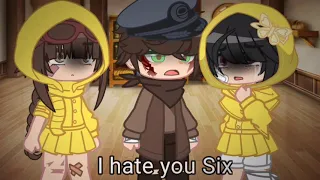 i hate you Six (Little nightmares/ gacha club) read description 🤡👍