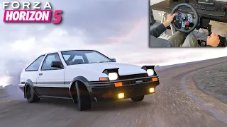 Forza Horizon 5 TOFU delivery with a Toyota AE86 - Logitech G29 + Shifter - PC