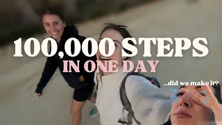 *toughest challenge ever*  We Attempted Walking 100,000 Steps In One Day