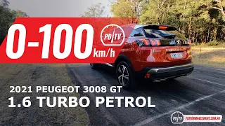 2021 Peugeot 3008 GT 0-100km/h & engine sound