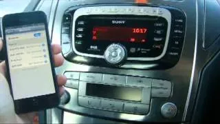 How to pair mobile phone via Bluetooth to Ford Mondeo with Sony Entertainment System