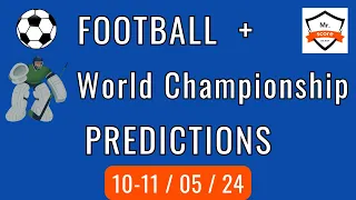 Football Predictions Today, Ice Hockey World Championship 10-11/05/24 Soccer Predictions Today