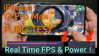 So Easy! iPhone 13 Pro Max PUBG Mobile Gaming FPS/Temperature/Battery Test