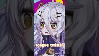 Henya tries an English tongue twister