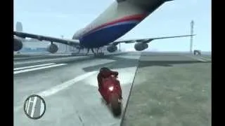 (GTA-4)---Нарезка небольших трюков. Trucks in gta 4 airport.