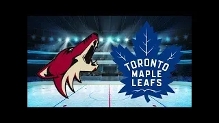 Toronto Maple Leafs vs Arizona coyotes in NHL 18