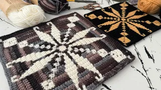 The Story of How Hand-Woven Star Motif Meets Crocheted Mosaic Technique 🧚‍♂️