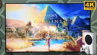 TESTE DE IMAGEM DO XBOX SÉRIES S NA TV 4K! Jogando ASSASSIN’S CREED ORIGINS