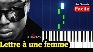 Ninho - Lettre à une femme (Piano Cover Tutorial Paroles Instrumental Karaoke)