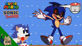 Mario and Sonic vs the Giant SONIC.EXE MAZE (Sonic vs Sonic exe ANIMATION)