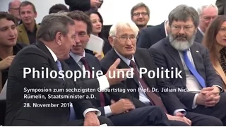 Begrüßungen - Symposion "Politik und Philosophie"