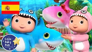 Canciones Infantiles | Bebé Tiburón | Parte 2 | Dibujos Animados | Little Baby Bum en Español