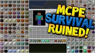 HAS THIS ADDON RUINED MINECRAFT POCKET EDITION SURVIVAL!!?!?!?!