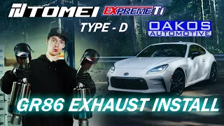 HOW TO INSTALL AN EXHAUST SYSTEM ON YOUR BRZ/GR86 - TOMEI Expreme Ti TYPE - D