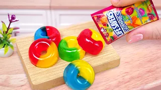 Gummy Candy 🌈 Delicious Miniature Rainbow Donut Gummy Candy Making | Perfect Miniature Dessert Ideas