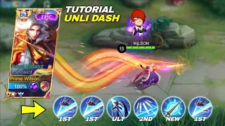 LANCELOT UNLIMITED DASH TUTORIAL!! | FAST HAND TIPS & TRICKS!🔥 ( MASTER IN 3 MINUTES! ) - MLBB