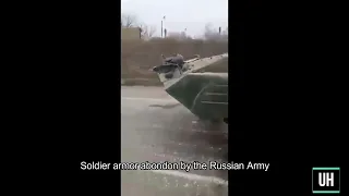 Soldier body armor abandon by Russian troops