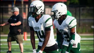 Alabama high school Vigor spring game Green vs White interview with Carlos Benjamin and Micah Debose