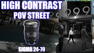 HIGH CONTRAST Street Photography | POV | Sigma 24-70