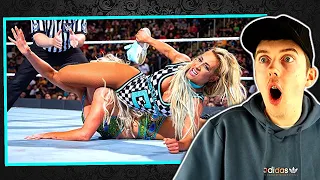 CARMELLA VS CHARLOTTE FLAIR - SMACKDOWN WOMEN'S TITLE MATCH - BACKLASH 2018 (FULL MATCH REACTION)