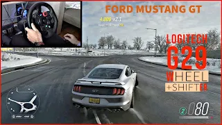 FORD MUSTANG GT | FORZA HORIZON 4 | LOGITECH G29 WHEEL + SHIFTER | GAMEPLAY