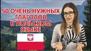 Польский язык: 50 очень нужных глаголов в польском языке с примерами. Урок польского языка.