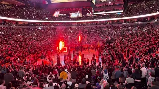 Raptors vs Warriors Player Introductions (March 1st, 2024)