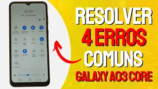 COMO RESOLVER 4 ERROS COMUNS NO CELULAR SAMSUNG GALAXY A03 CORE