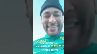 NEYMAR ZOANDO THIAGO SILVA 😂