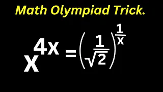 Math Olympiad Problem | You Should Learn This Nice Trick.