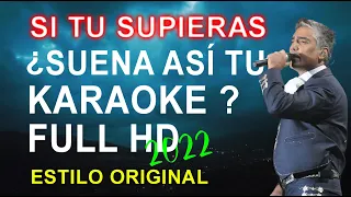 Alejandro Fernandez - SI TU SUPIERAS  KARAOKE FULL #karaoke